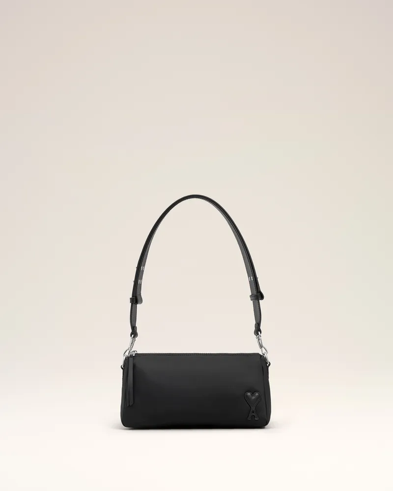 AMI Paris Marcel Tasche aus schwarzem Nylon Schwarz Unisex Schwarz