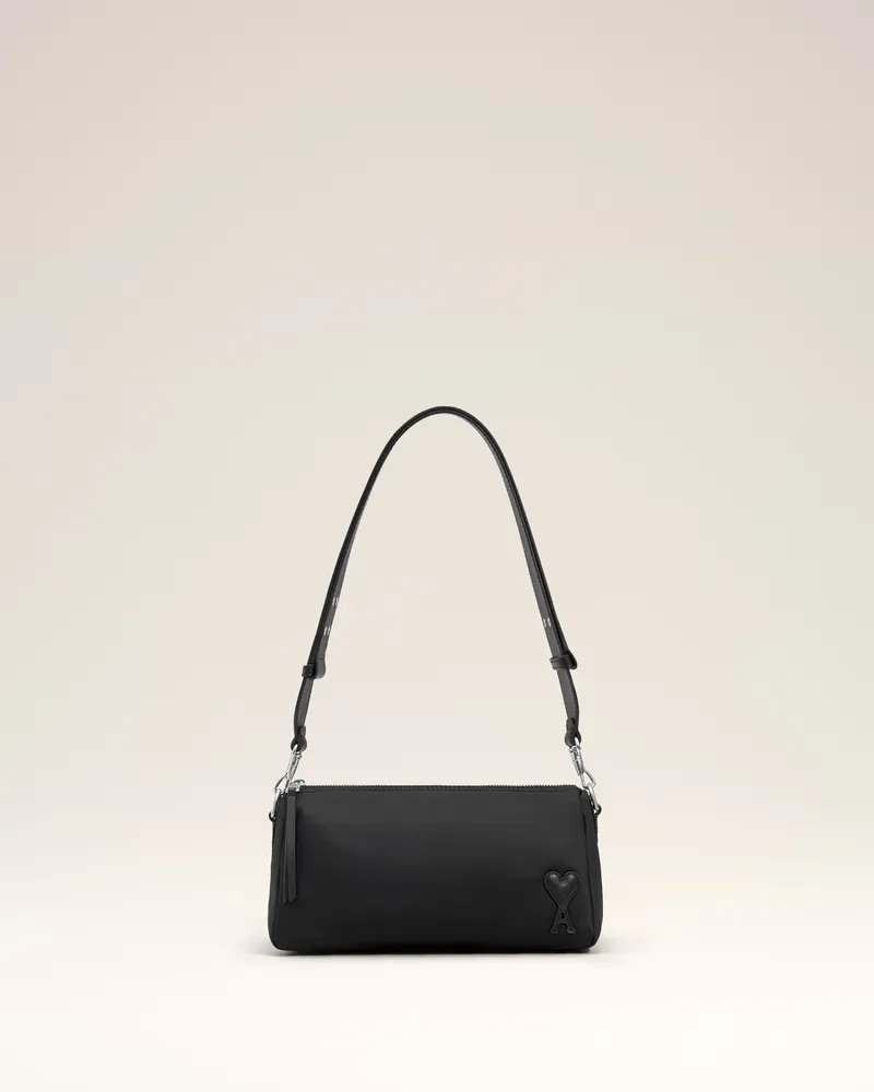AMI Paris Marcel Tasche aus schwarzem Nylon Schwarz Unisex Schwarz