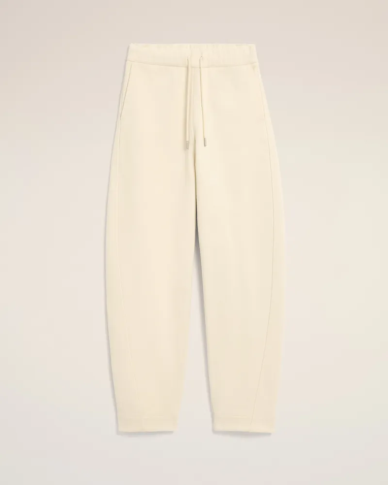 AMI Paris Jogginghose aus weißer Baumwolle mit Heritage Ami Paris Etikett Weiß - Größe Unisex Ivory