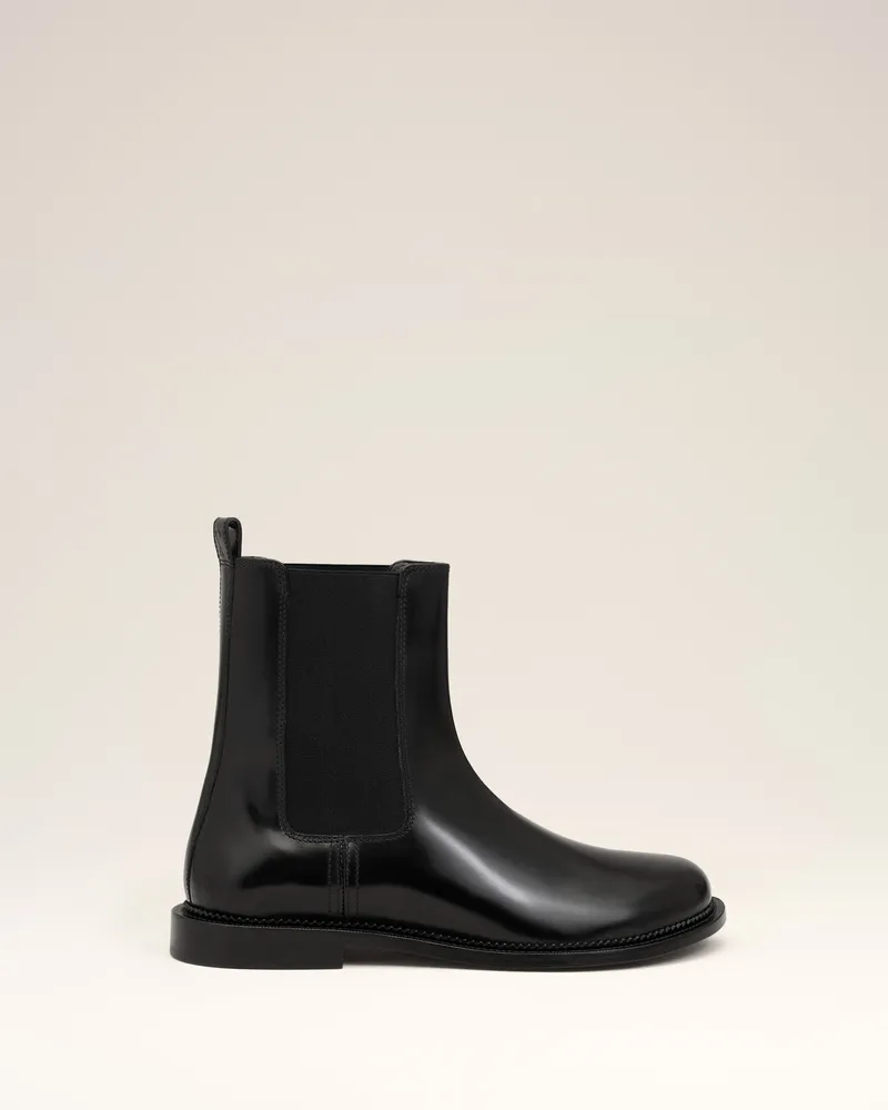AMI Paris Anatomisch geformte Chelsea-Boots aus schwarzem Leder Schwarz für Herren Schwarz
