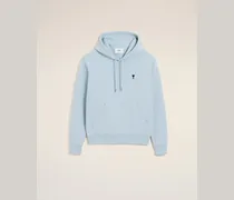Ami De Coeur Kapuzenpullover aus blauer Baumwolle mit Kontrast Blau für Herren