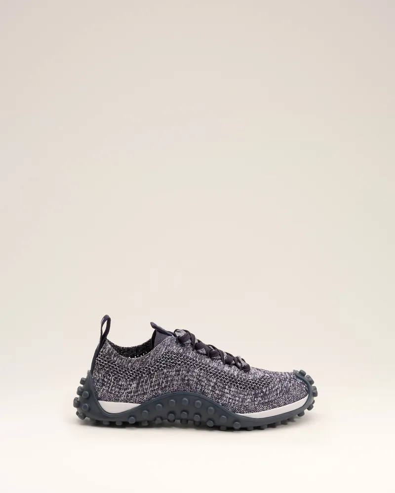 AMI Paris Mirage Sneakers aus grauem Strick Mehrfarbig - Größe Unisex Navy