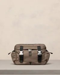 AMI Paris Ami De Coeur Messenger Dunkeltaupe