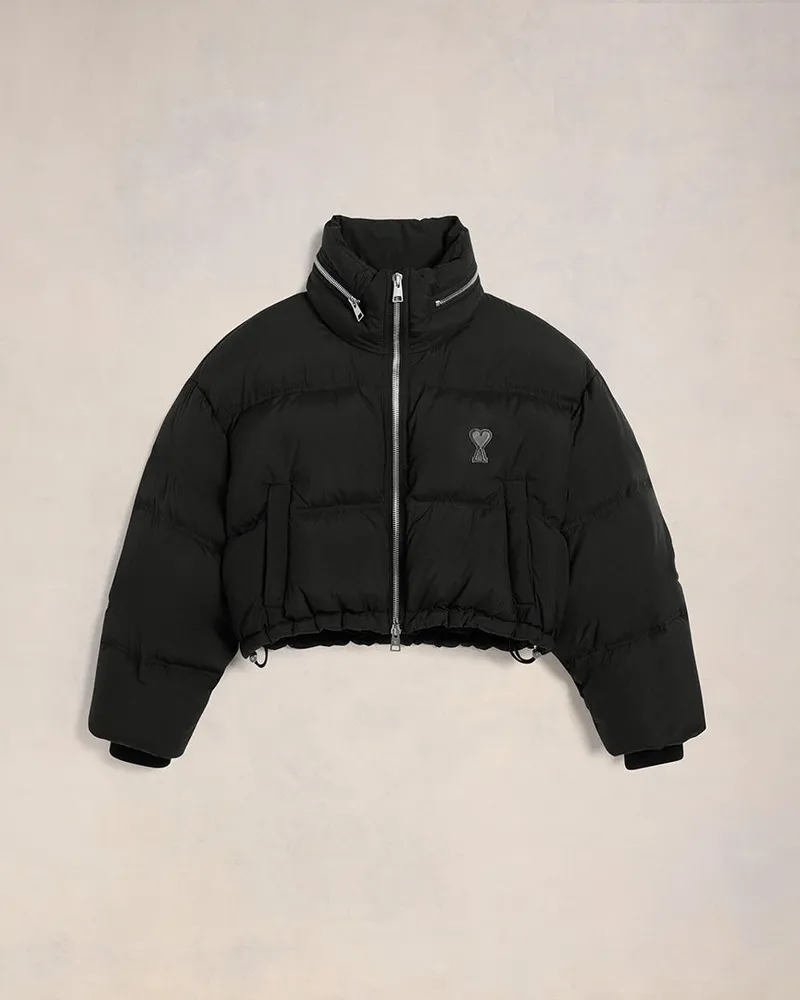 AMI Paris Ami de Coeur Daunenjacke Schwarz - Größe für Damen Schwarz
