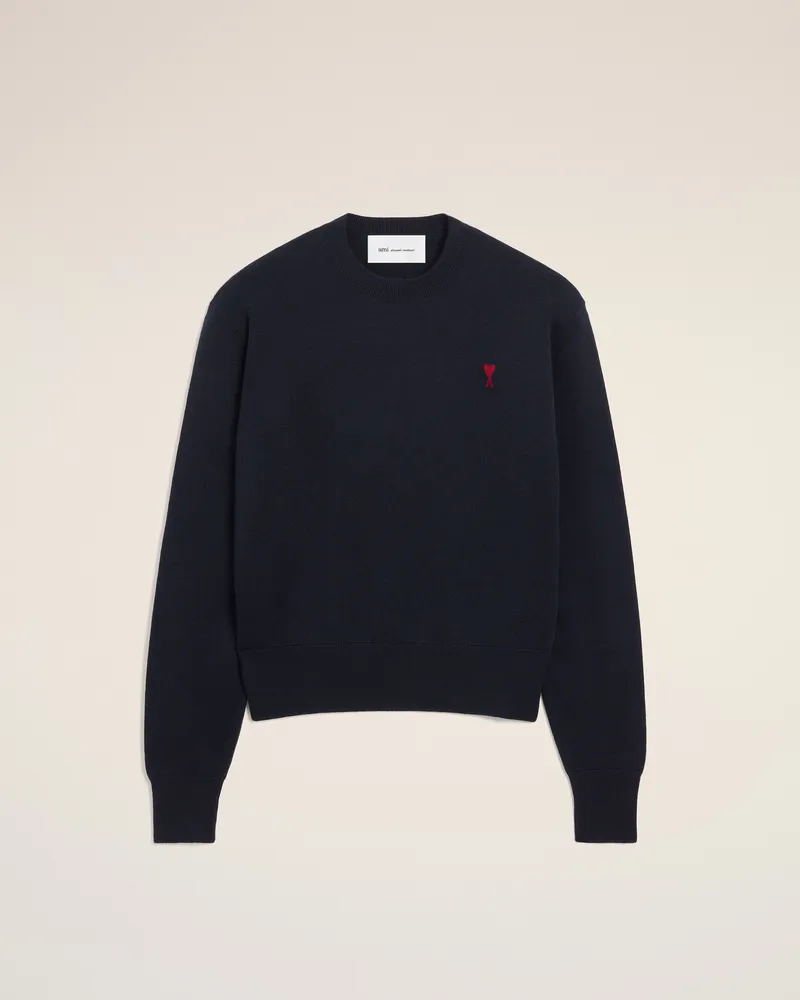 AMI Paris Ami de Coeur Pullover aus blauer Wolle Blau für Herren Navy