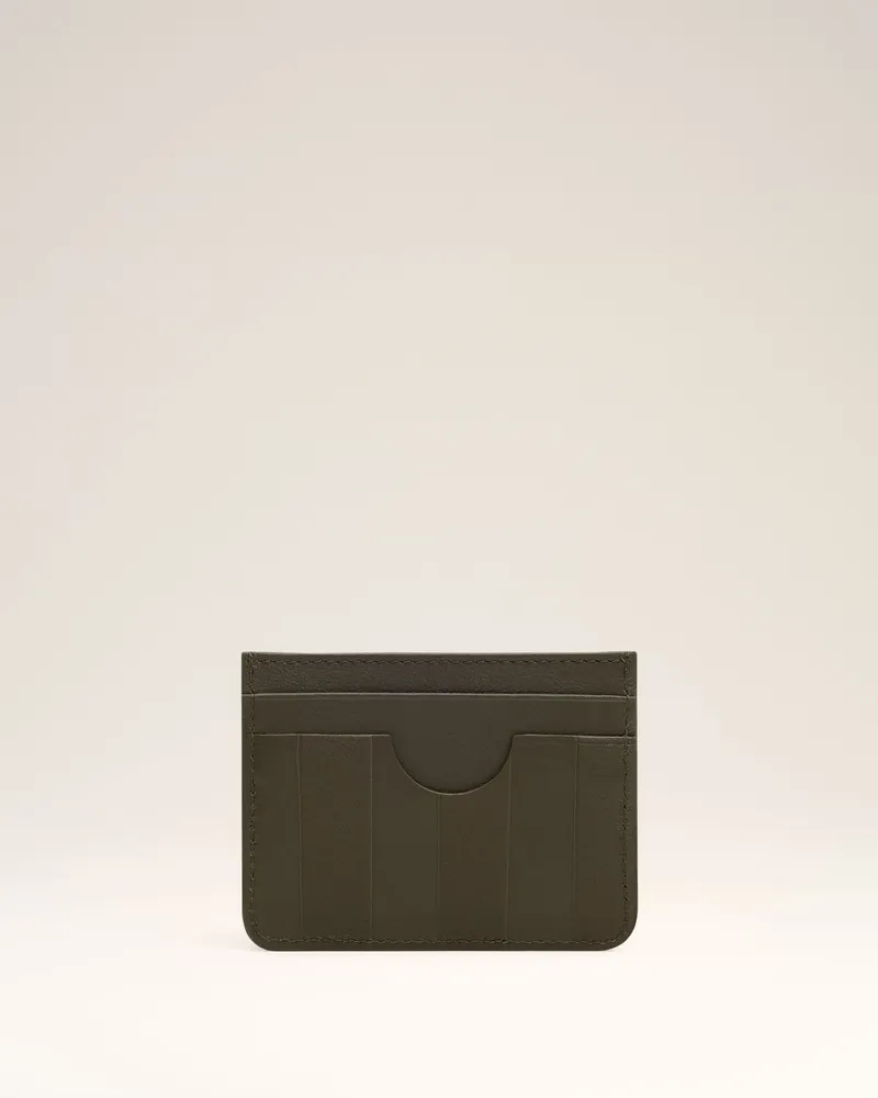 AMI Paris Grünes Midi Kartenetui aus Leder Grün Unisex Black