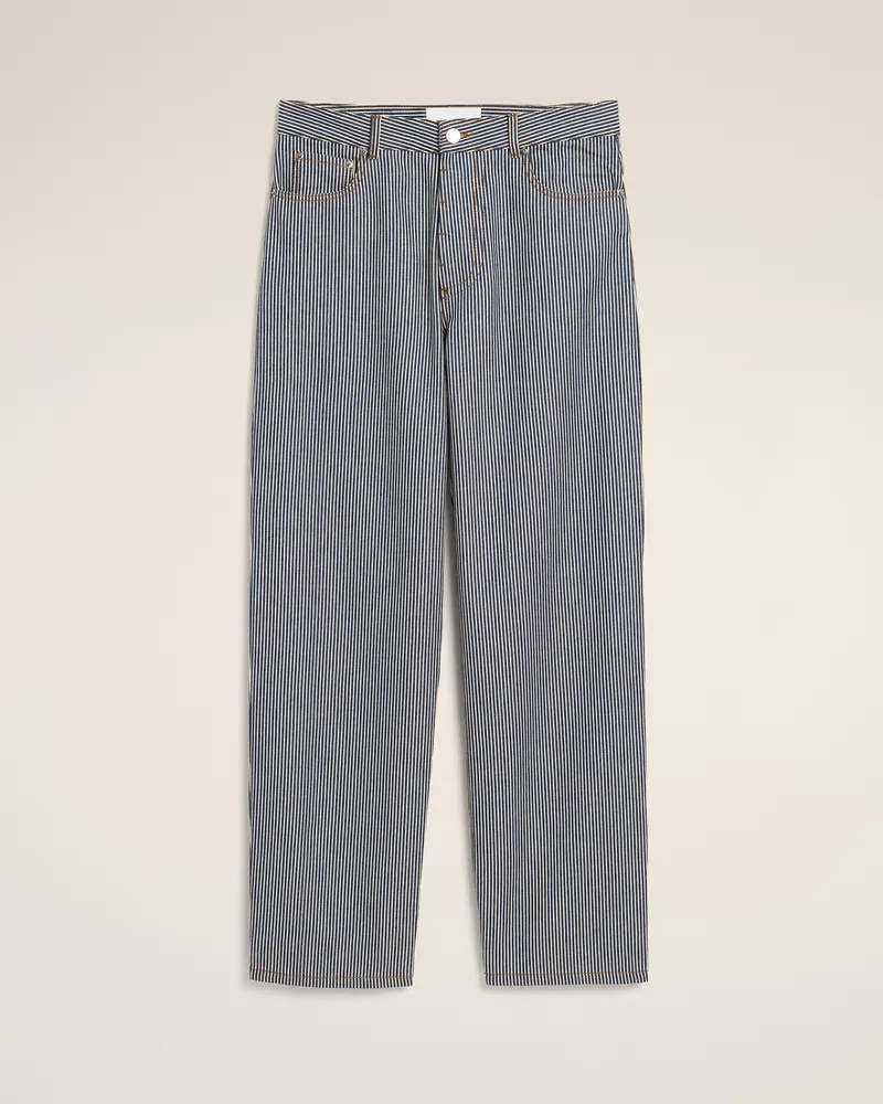 AMI Paris Baggy-Jeans aus blauer Baumwolle Mehrfarbig für Herren Indigo