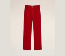 Weite Jeans aus roter Baumwolle Rot für Herren