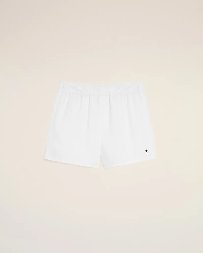 AMI Paris Schwarz-weiße Ami De Coeur Boxershorts aus Baumwolle Weiß für Herren Weiss