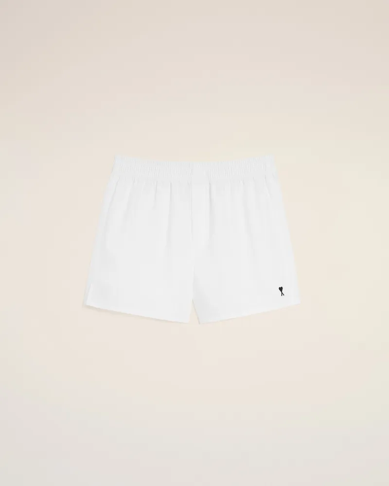 AMI Paris Schwarz-weiße Ami De Coeur Boxershorts aus Baumwolle Weiß für Herren Weiss