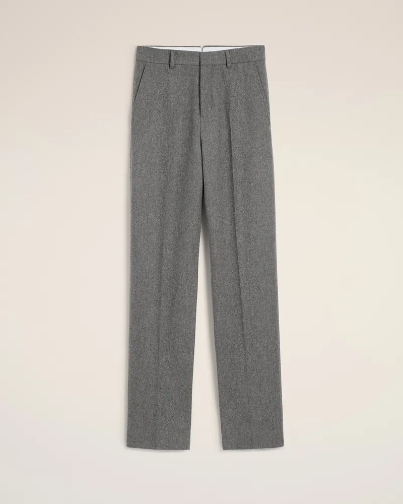 AMI Paris Large-Fit-Hose aus grauer Wolle Grau für Damen Grau
