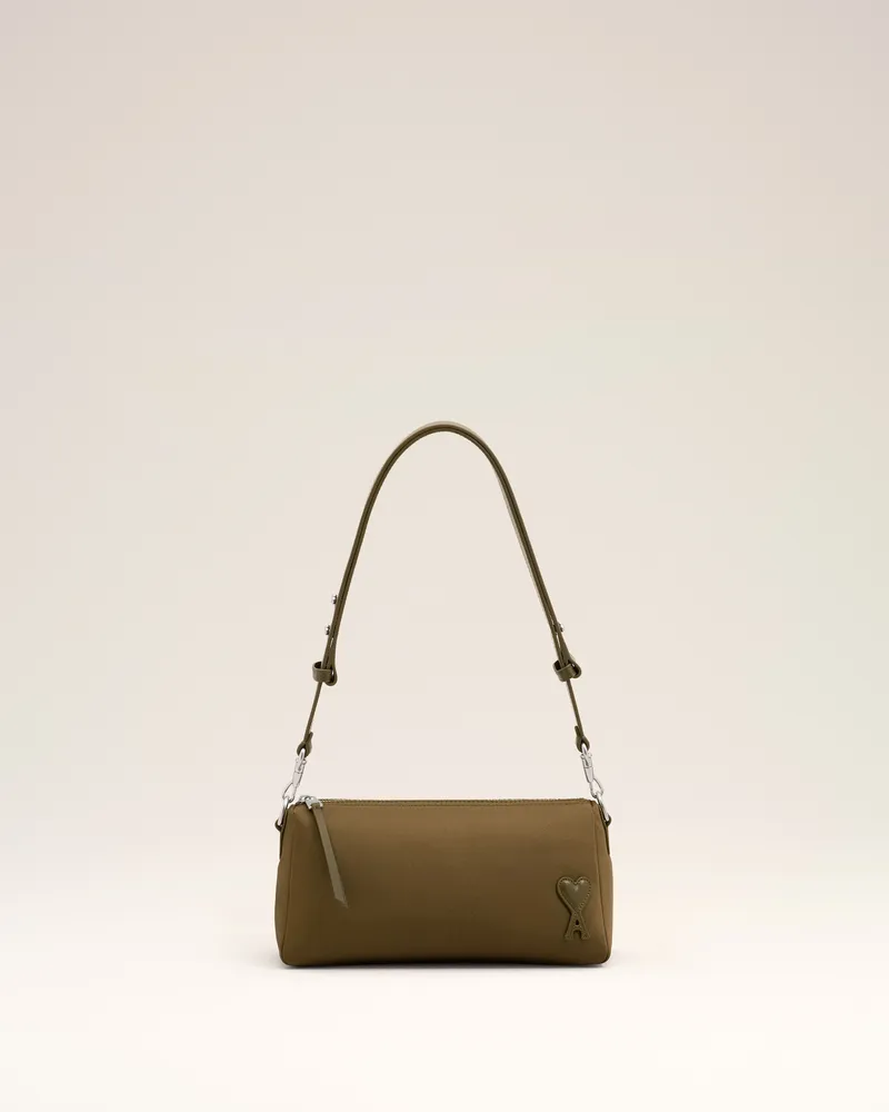 AMI Paris Marcel Tasche aus braunem Nylon Braun - Größe Unisex Trüffel