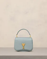 AMI Paris Paris Paris Tasche mit oberem Henkel Blau Lehmblau