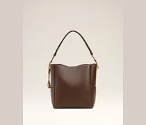 Carrousel Bucket Bag aus braunem Glattleder Braun Unisex