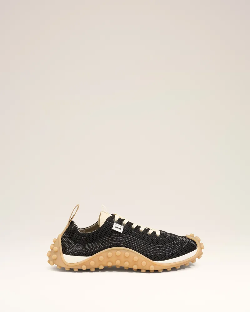 AMI Paris Mirage Sneaker aus schwarzem Mesh Schwarz Unisex Schwarz