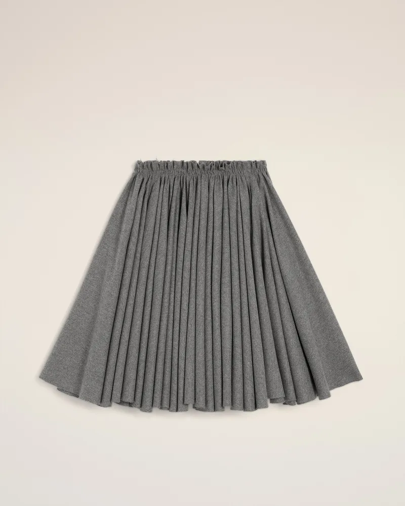 AMI Paris Midi-Corolla-Rock aus grauer Wolle Grau für Damen Grau