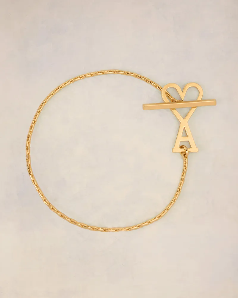 AMI Paris Ami de Coeur Kettenarmband aus Goldmessing Gold Unisex Gold