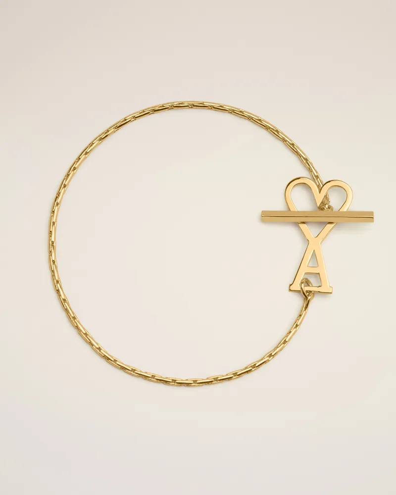 AMI Paris Ami de Coeur Kettenarmband aus Goldmessing Gelb Unisex Gold