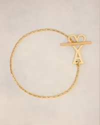 AMI Paris Ami de Cœur Armband aus Kettengliedern Gold Gold