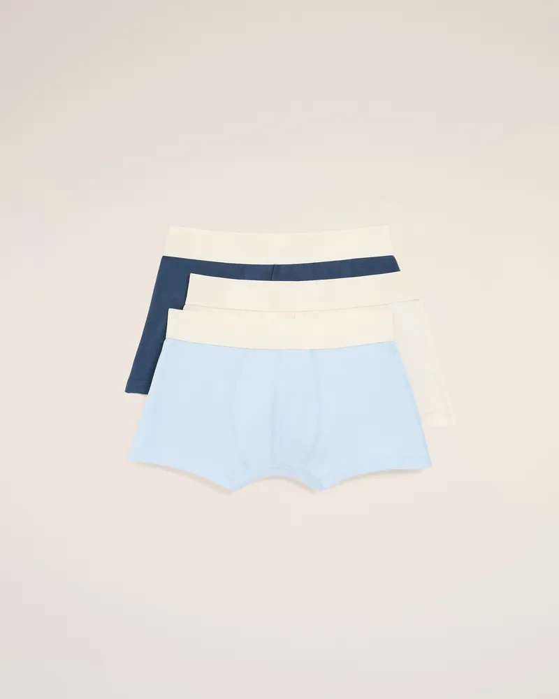 AMI Paris Ami De Coeur Baumwoll-Boxershorts, Dreierpack Mehrfarbig für Herren Creme