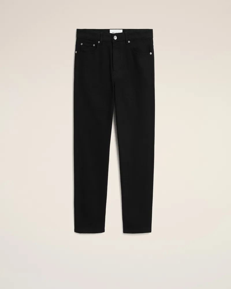 AMI Paris Tapered-Fit-Jeans aus schwarzer Baumwolle Schwarz für Herren Schwarz