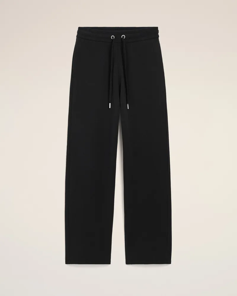 AMI Paris Ami de Coeur Jogginghose aus schwarzer Baumwolle Schwarz für Herren Schwarz