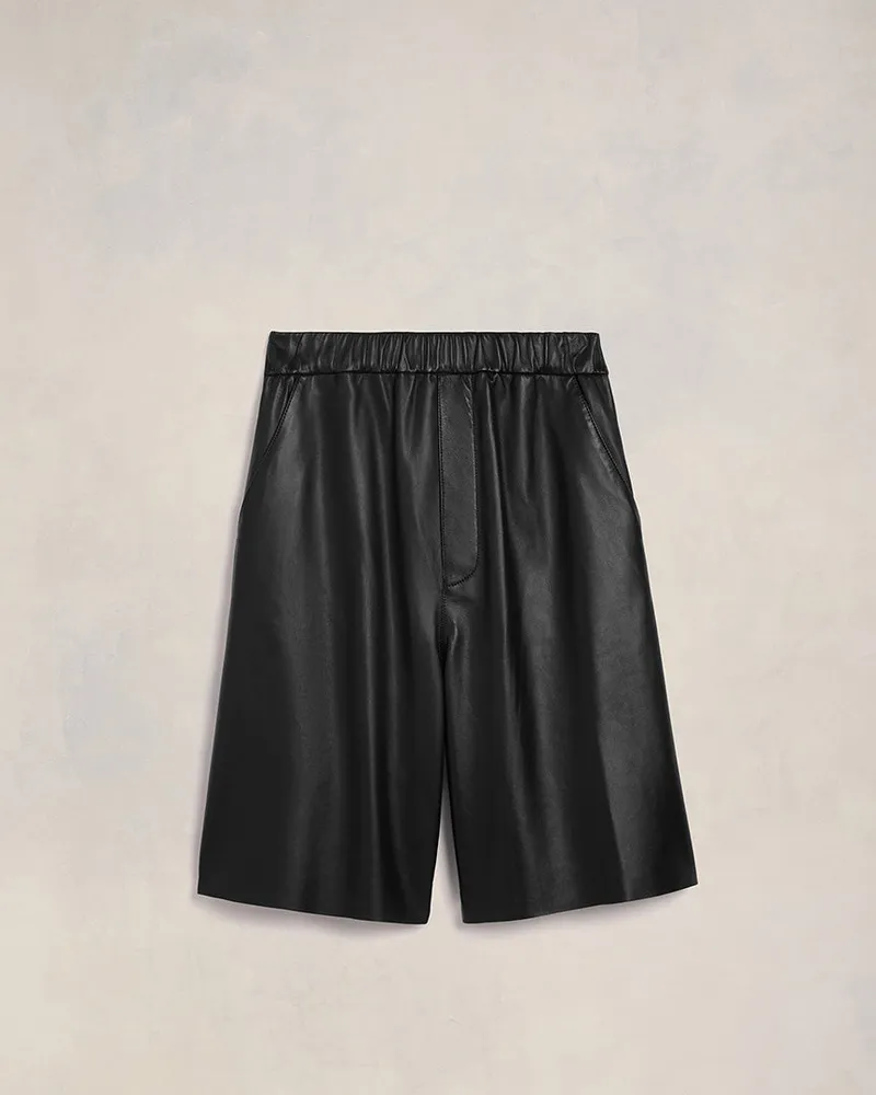 AMI Paris Bermudashorts mit elastischem Bund Schwarz - Größe Unisex Schwarz