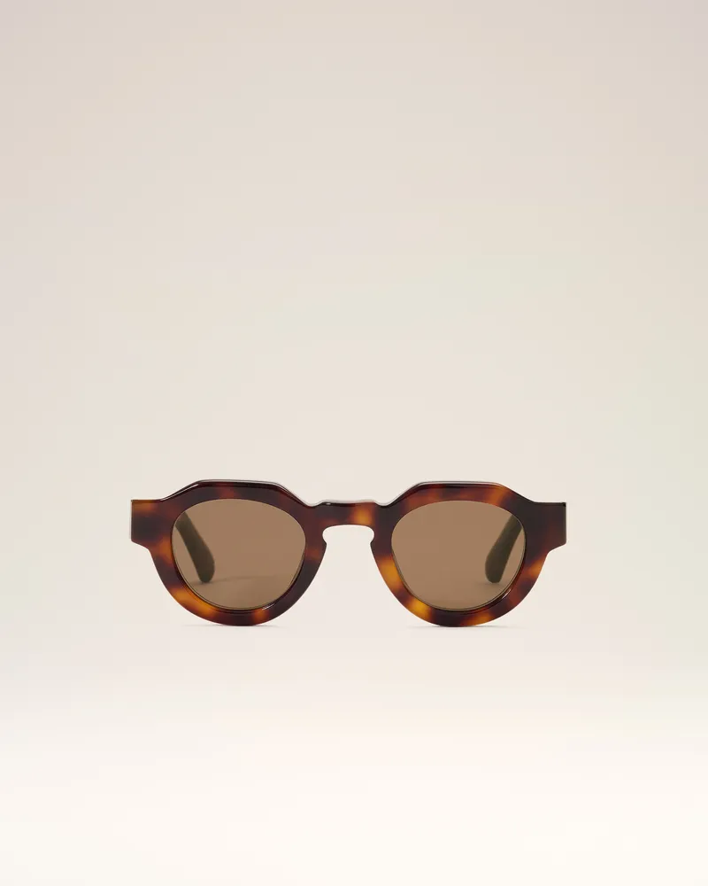 AMI Paris Sonnenbrille 75018 in Braun Mehrfarbig Unisex Natural