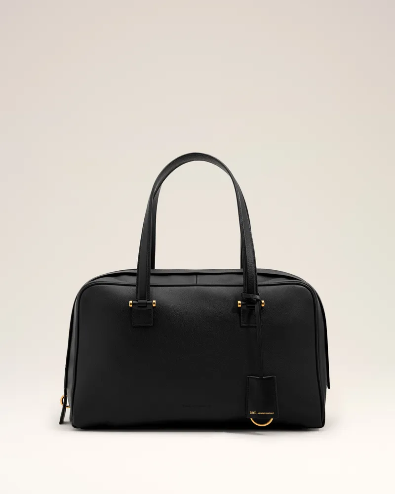 AMI Paris Georges Bowlingtasche aus schwarzem Rindsleder Schwarz - Größe Unisex Schwarz