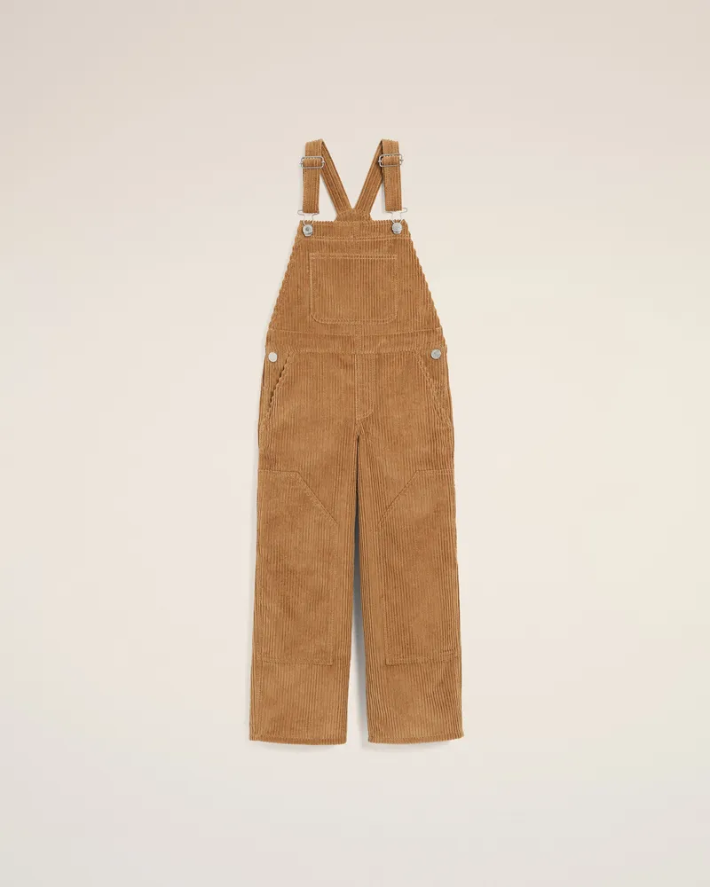 AMI Paris Worker-Overall aus braunem Baumwollcord Braun Unisex Camel