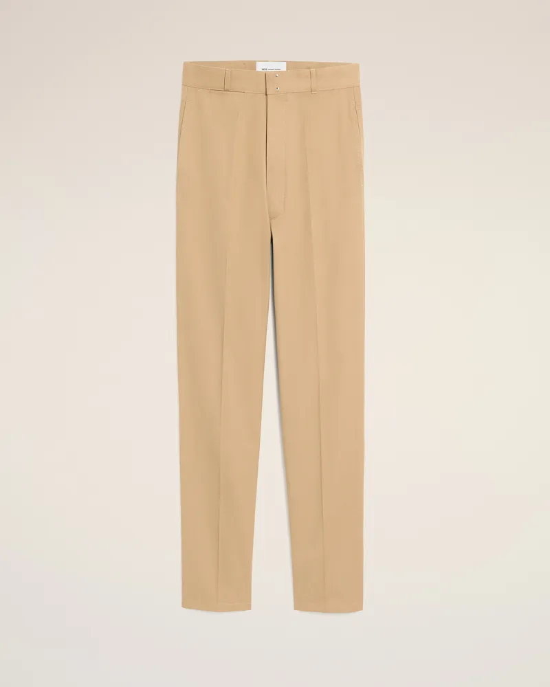 AMI Paris Pariser Schnitt Hose aus beigefarbenem Baumwollstoff Beige für Herren Beige
