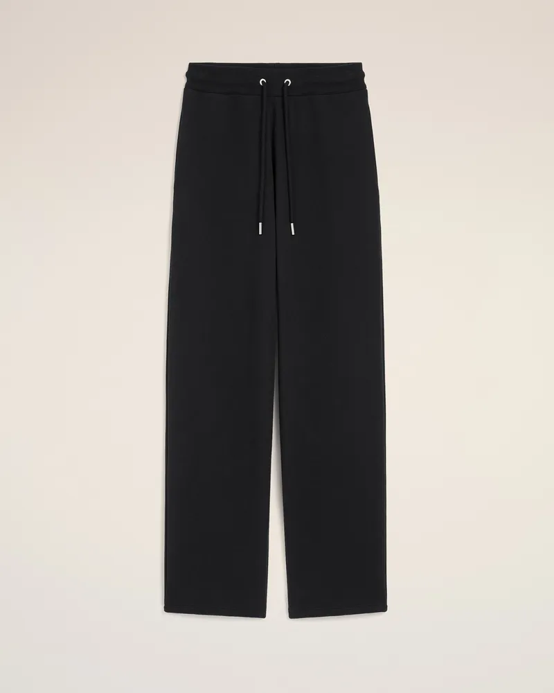 AMI Paris Ami de Coeur Jogginghose aus schwarzer Baumwolle Schwarz für Damen Schwarz