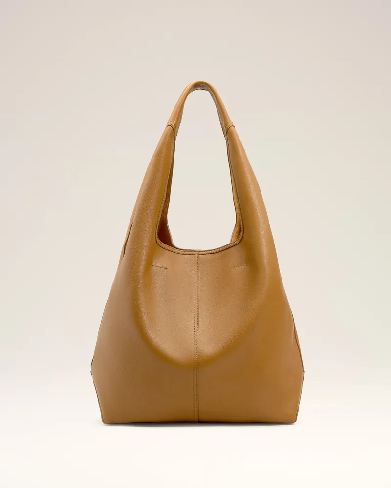 AMI Paris Etienne Hobo Bag aus geschmeidigem Leder in Gelb Gelb Unisex Cumin