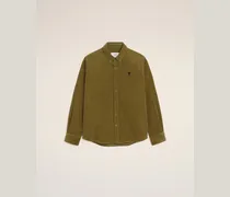 Ami De Coeur Button-Down-Hemd aus grüner Baumwolle Grün für Herren