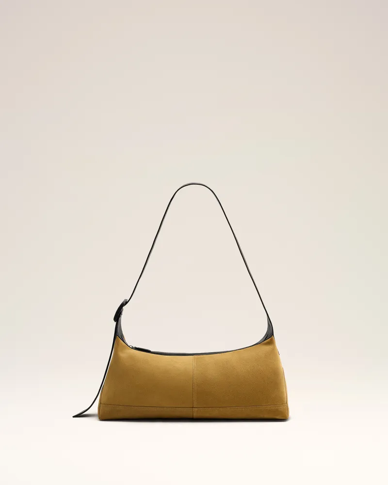 AMI Paris Etienne Crossbody-Tasche aus beigem Rindsleder Beige - Größe Unisex Sand