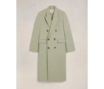 Zweireihiger Mantel Grün