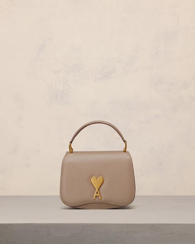 AMI Paris Kleine Paris Paris Tasche Beige Helltaupe