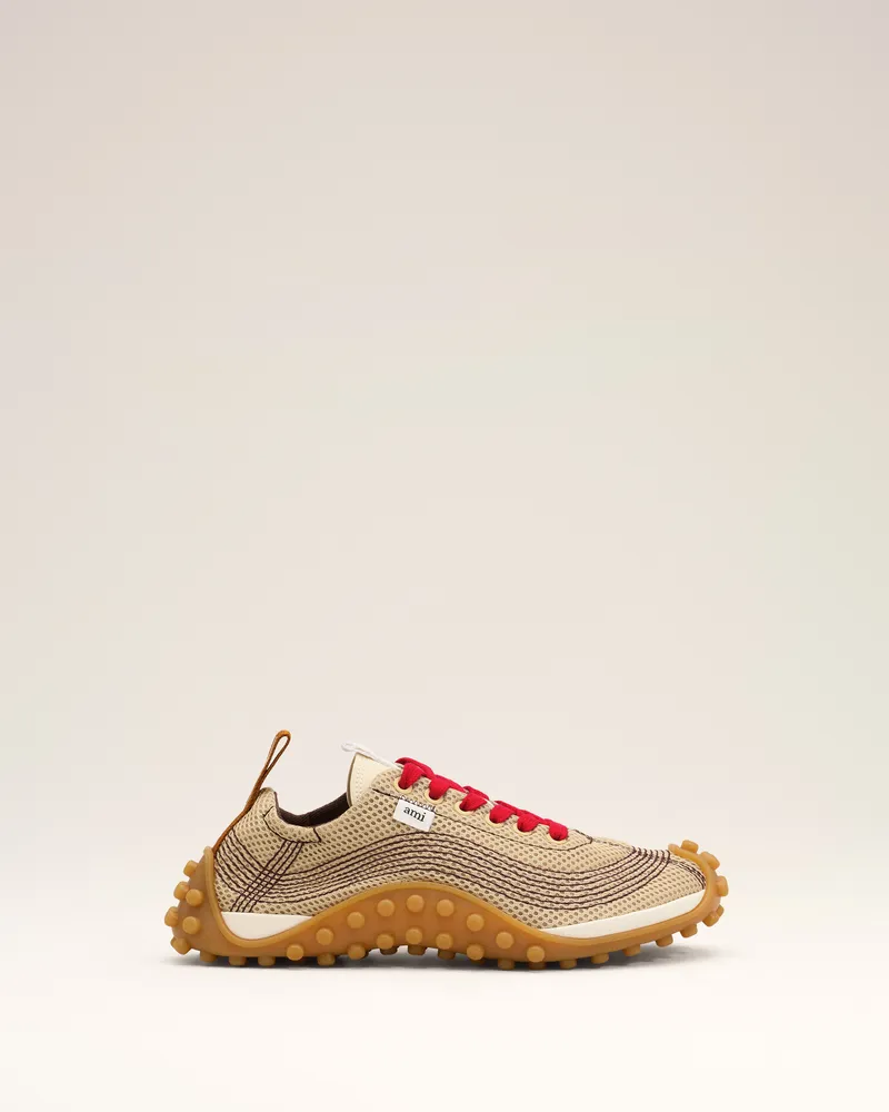 AMI Paris Mirage Sneakers aus beigem Mesh Mehrfarbig - Größe Unisex Beige