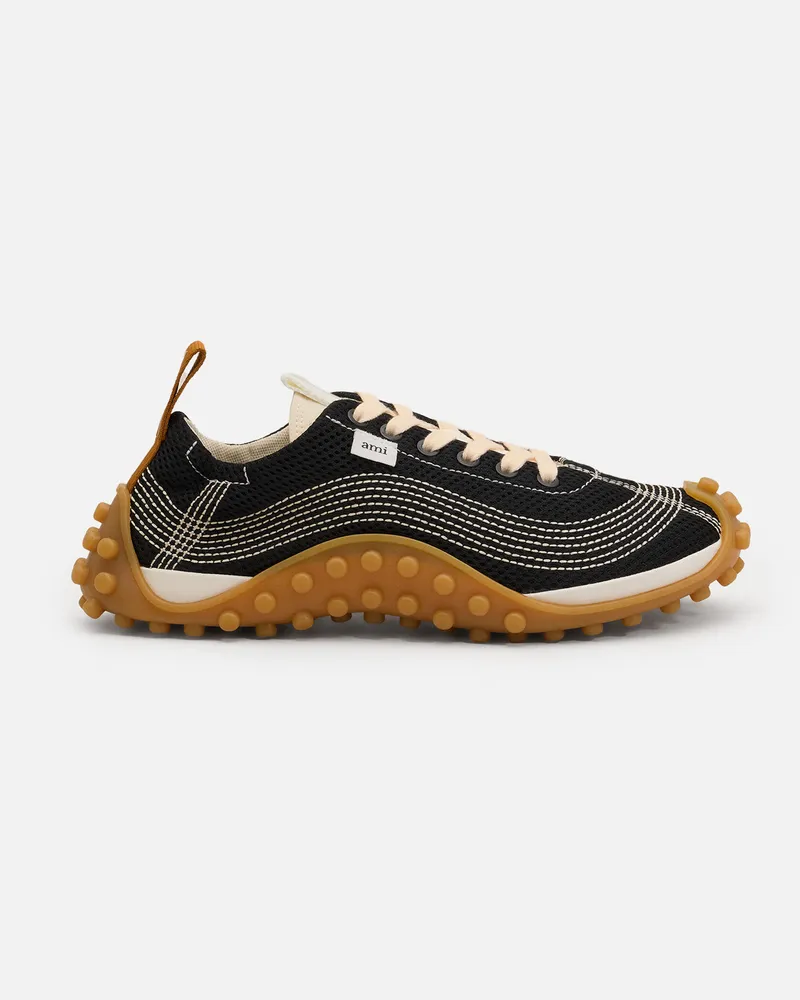 AMI Paris Mirage Sneakers aus schwarzem Mesh Schwarz Unisex Schwarz
