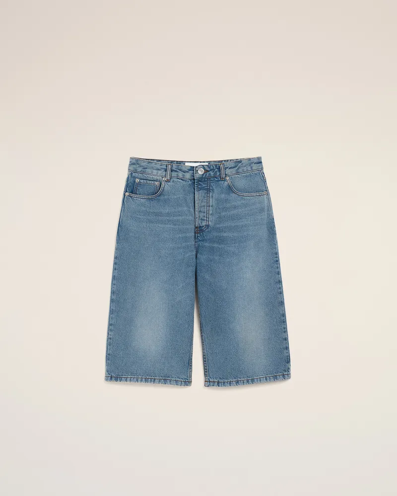 AMI Paris Bermudashorts aus Baumwolle in Blau mit großzügiger Passform Blau für Herren Blau