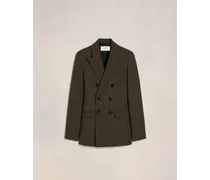 Zweireihiger Blazer Braun