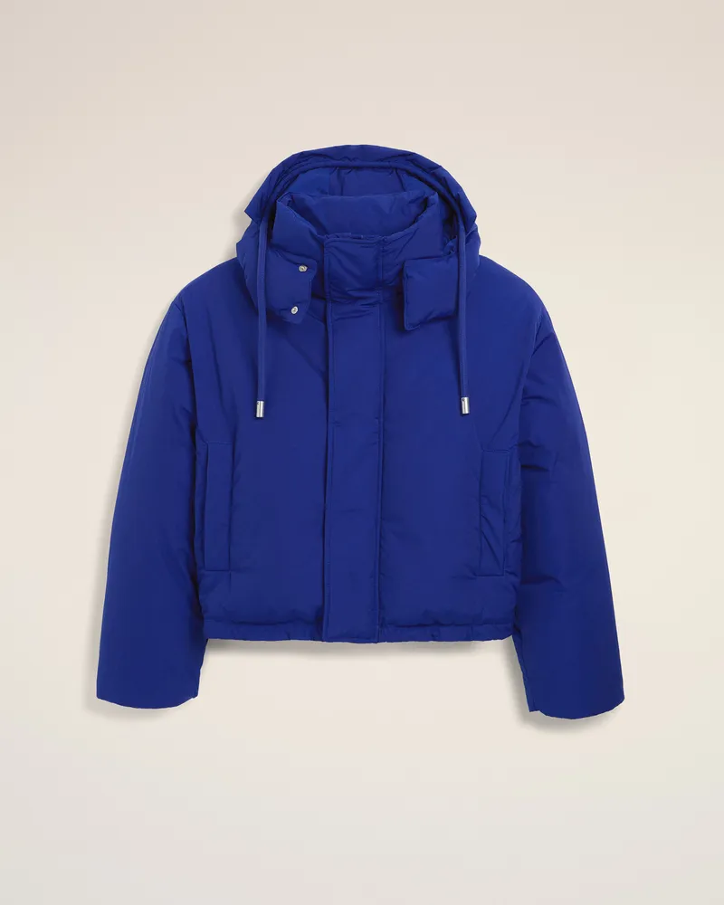 AMI Paris Ami de Coeur Daunenjacke mit Kapuze aus blauer Baumwolle und Nylon Blau - Größe für Herren Royal
