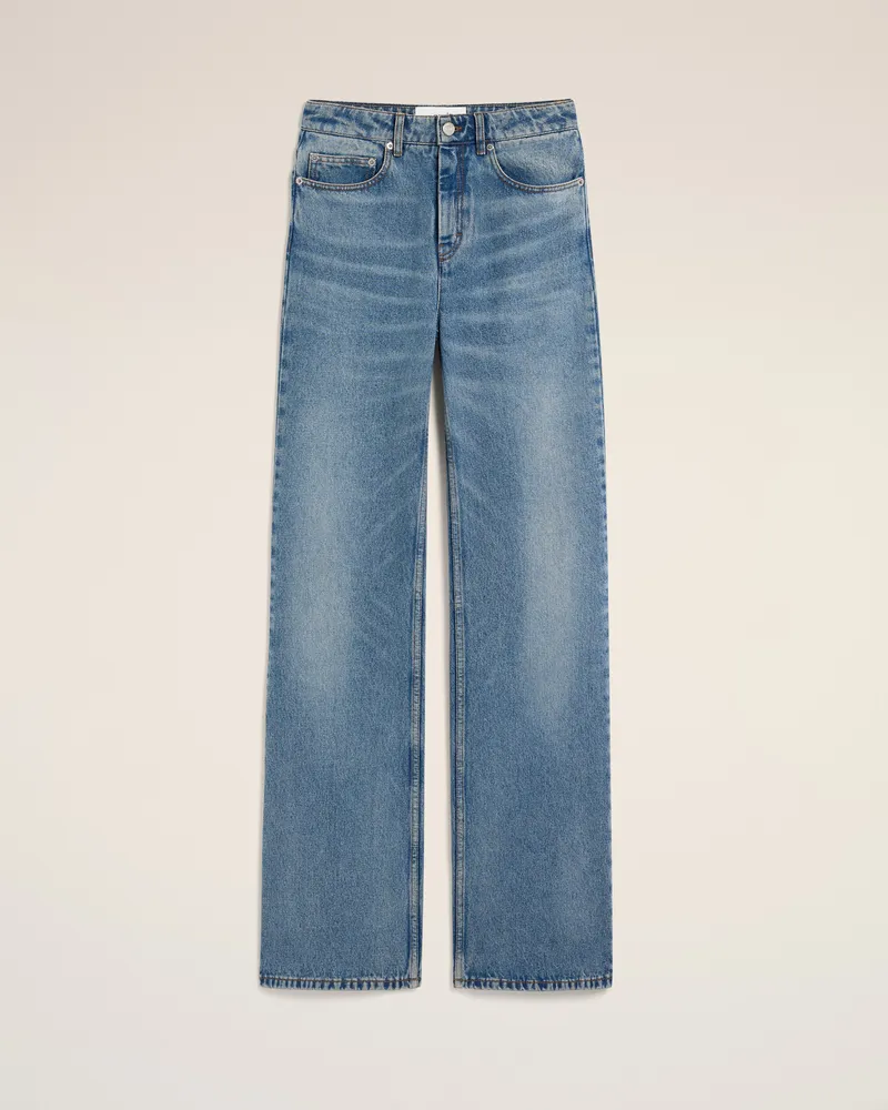 AMI Paris Blaue Flare-Fit-Jeans aus Baumwolle Blau für Damen Blau