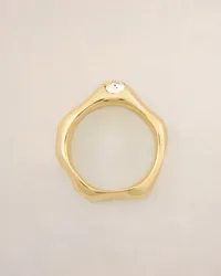 AMI Paris Crash Ring Gold Gold