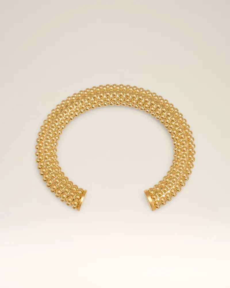 AMI Paris Perlenarmband aus Messing in Gold Gelb - Größe Unisex Gold