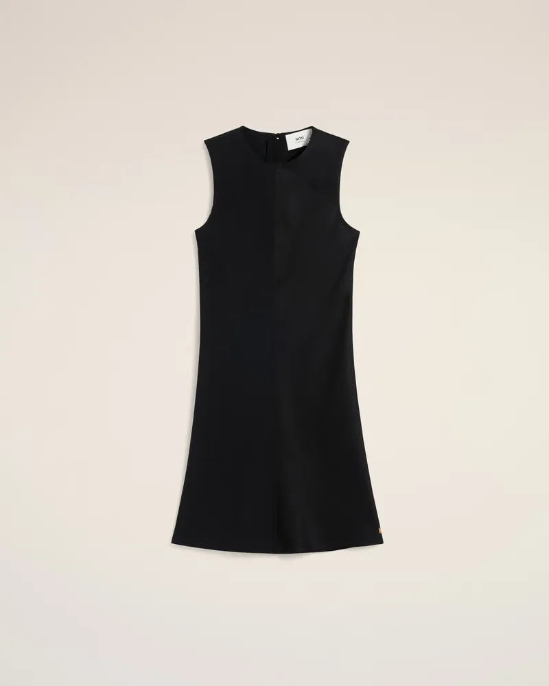 AMI Paris Gerades kurzes Kleid in Schwarz Schwarz - Größe für Damen Schwarz