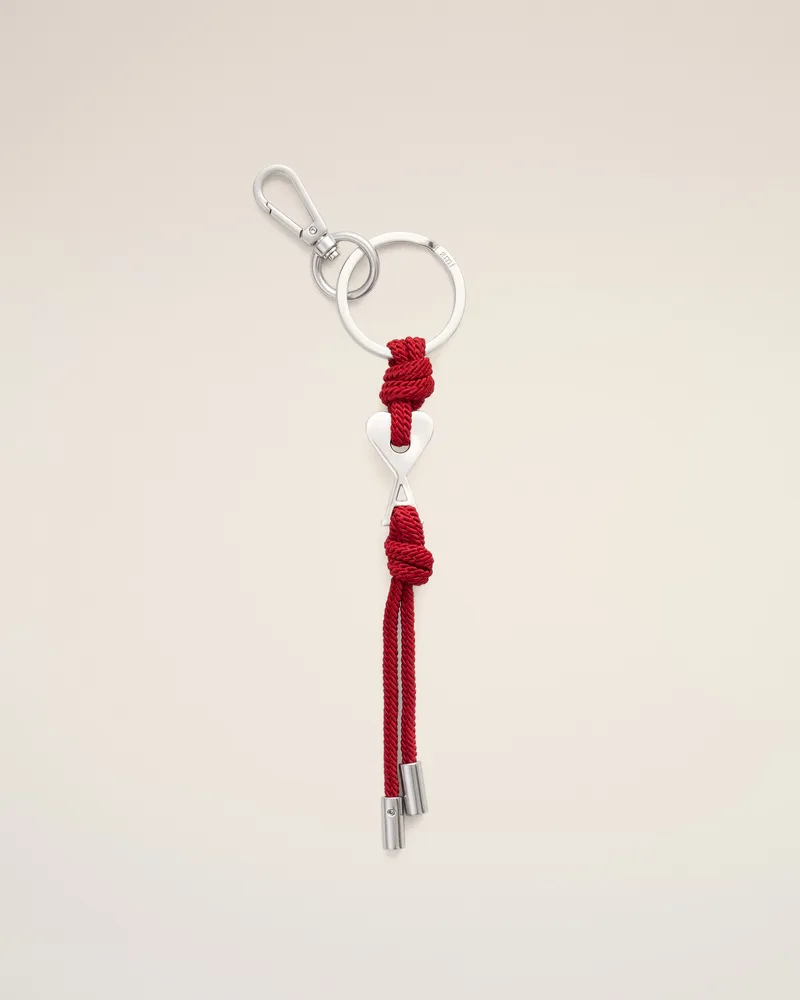 AMI Paris Ami de Coeur Schlüsselanhänger aus rotem Metall Rot - Größe Unisex Rubinrot