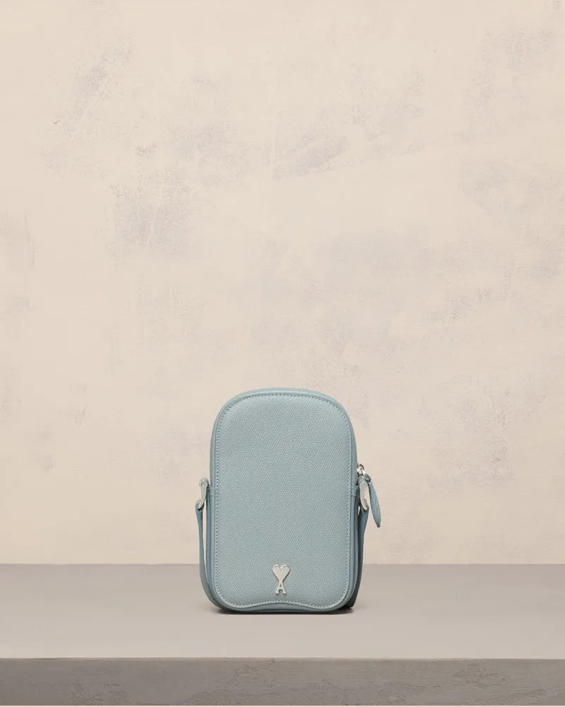 AMI Paris Vertikale Paris Paris Kameratasche Blau - Größe Unisex Lehmblau