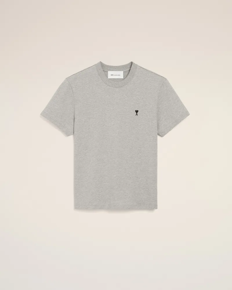 AMI Paris Ami De Coeur T-Shirt aus grauer Baumwolle Grau für Herren Heather