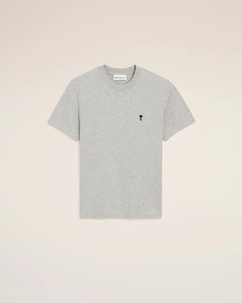 AMI Paris Ami de Coeur T-Shirt aus grauer Baumwolle Grau für Herren Heather